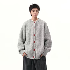 得物白底cleanfit净色百搭北极绒针织开衫外套W1868/特P55，女装短外套，电商B350