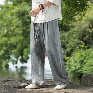 新风天丝亚麻褶皱休闲长裤 星座 815-8601p110图片
