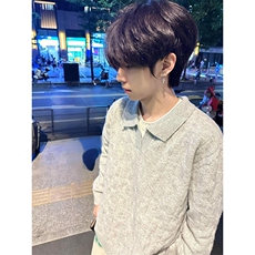 网图A2321P58-现货数据款老钱风麻花V领毛衣男秋冬复古POLO衫，男装针织衫/毛衣，电商B241