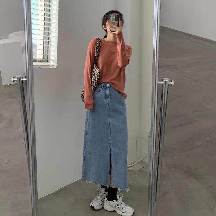 2021春季～现货打底高弹力长袖T恤，女装T恤，LMNC