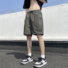 美式休闲户外运动速干短裤男士潮流百搭四分裤帅气沙滩裤网眼里布，男装牛仔裤，星座505-2（原电商A260-1)
