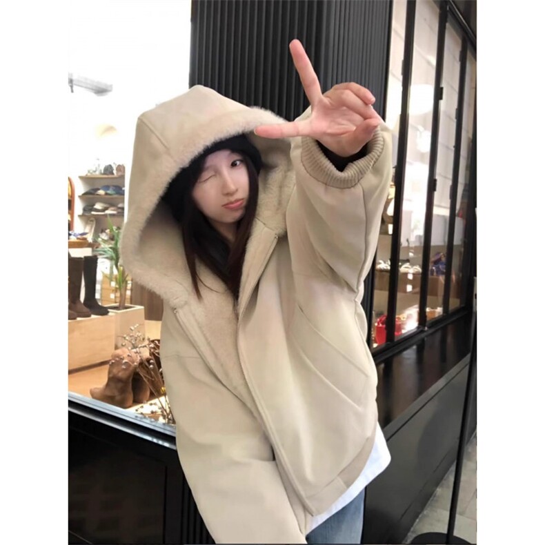 网络图J9012、P85原版高质量pu皮全兔绒棉服黑色杏色M-2XL,男装皮衣,星座506A