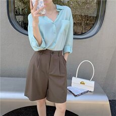 西料休闲中裤西装五分裤夏季百搭宽松显瘦女夏新款DKA56-P33，男装牛仔裤，星座208-5