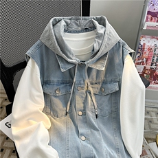 MJ206-p58-限价88M-5XLoversizecleanfit宽松大码牛仔马甲，男装背心/马甲，星座116