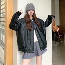 现货休闲宽松复古机车服上衣ZB200-27011-P125-K178,女装皮衣,浙宝200, 现货休闲宽松复古机车服上衣ZB200-27011-P125-K178,女装皮衣,浙宝200,