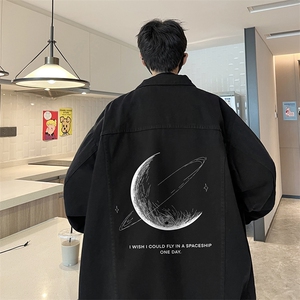 牛仔夹克男大码牛仔外套男茄克 NJ77246-P60加绒款-P75图片