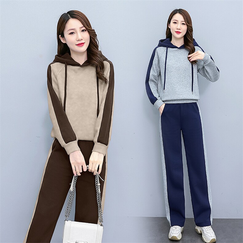 2025年春季运动套装/套裙时尚百搭显瘦气质潮流撞色，女装套装/套裙，梦依杭