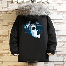 MM48212-P130冬季大毛领衣男士大码加厚袄男服砖墙，男装棉衣，电商A040A