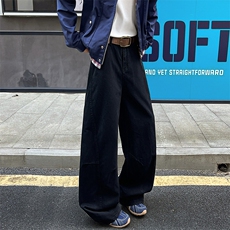 8XL-M工装裤男秋季日系男直筒宽松阔腿休闲弯刀裤子男K9177P65，男装工装外套，电商D206-1
