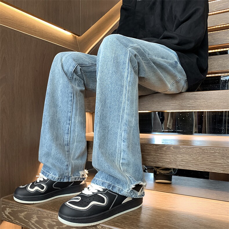 牛仔裤微喇叭直播品质B342-K9003-P45控58,男装牛仔裤,电商B342