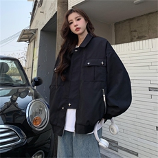 春秋新款设计美式高街外套男女宽松hiphop正肩夹克上衣C344-P90，男装夹克，星座911-2(原星座613-2）