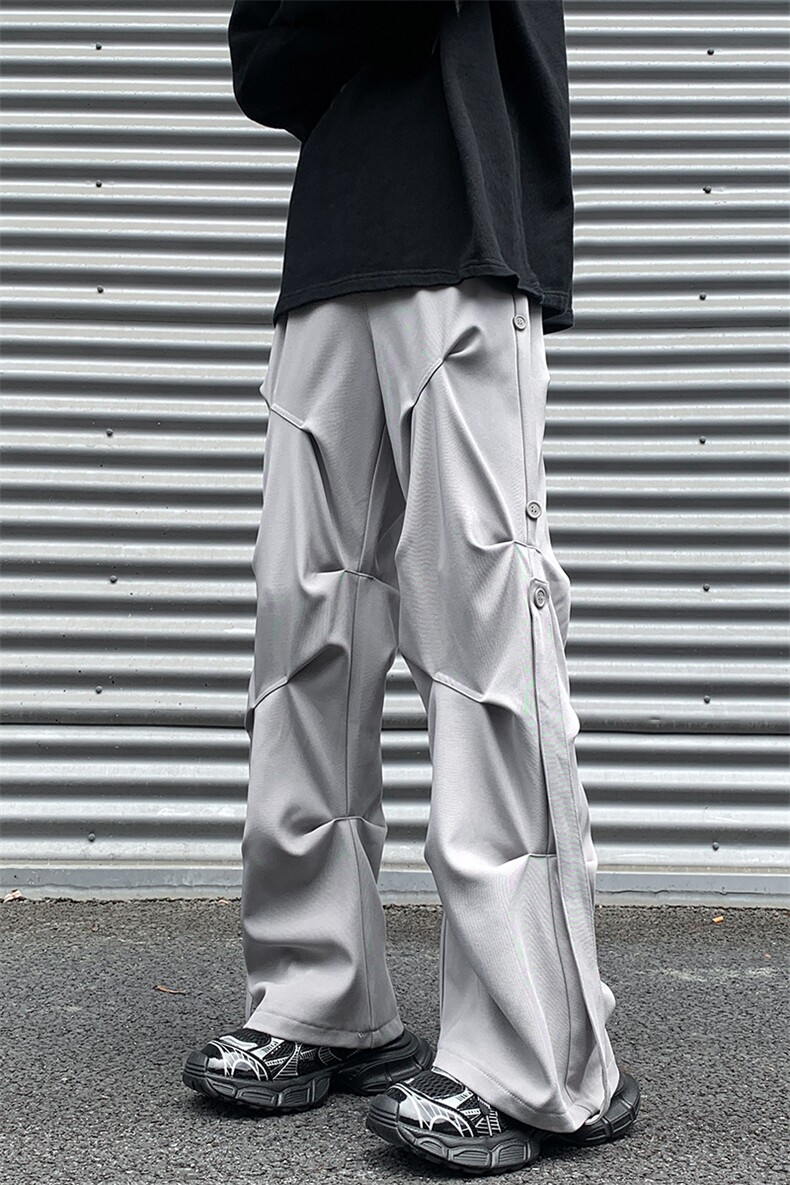 8XL-M休闲裤男春夏加肥加大码西裤高街显瘦拖地裤9026p68控88,男装休闲裤,电商D206-1