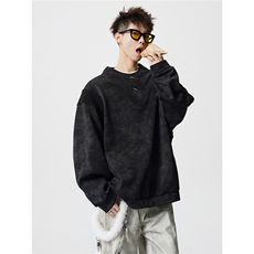 WY10175特P42现货春季新款螺纹拼接高质量连帽大码卫衣上衣男，男装卫衣，电商A059