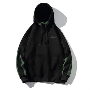 2021冬季新港风海报墙大码男加绒加厚连帽休闲卫衣W652-P55,男装卫衣,电商A001