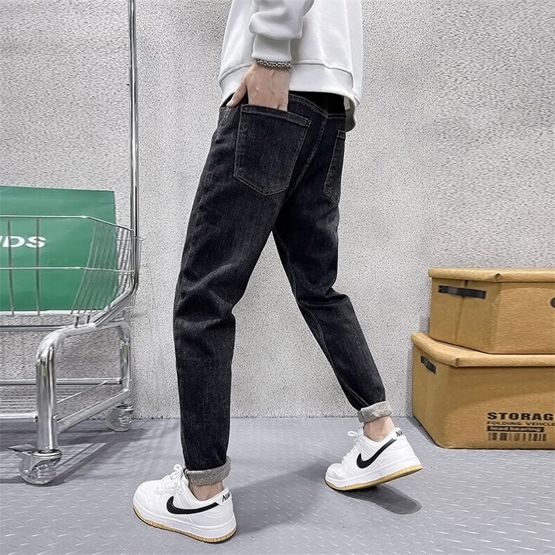 2025春季新款牛仔裤男士高品质修身牛仔裤简约时尚潮901D2908P58，男装牛仔裤，星座901