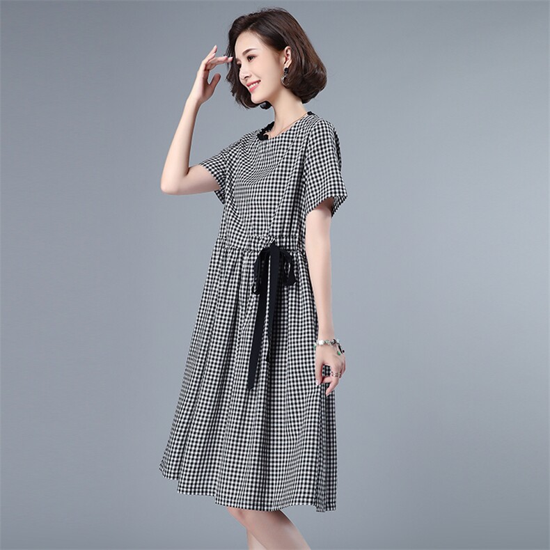 连衣裙通勤2021年夏季时尚显瘦大方韩版中腰,女装连衣裙,小林双子