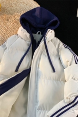 男装冬季新款棉服连帽假两件青年学生加厚帅气外套潮MY1882-P78，男装棉衣，星座610（原A335）