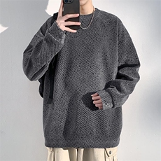 2026春季新款百搭满天星cleanfit粗花斜纹男卫衣W5064特P35控68，男装卫衣，电商A001