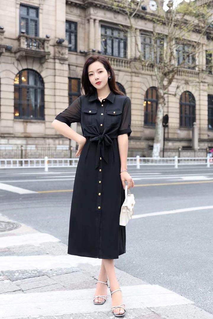 现货新款夏装连衣裙，女装连衣裙，伊丽叶