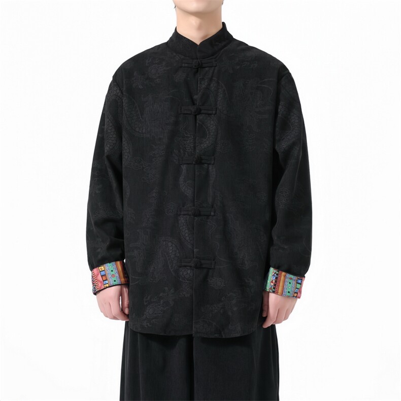男士衬衫外套灯芯绒夹克盘扣立领风XZ1512-2512-P55,男装夹克,星座1512