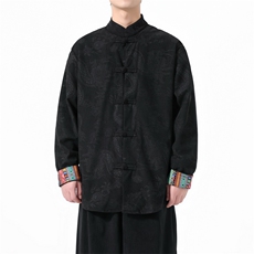 男士衬衫外套灯芯绒夹克盘扣立领风XZ1512-2512-P55，男装夹克，星座1512