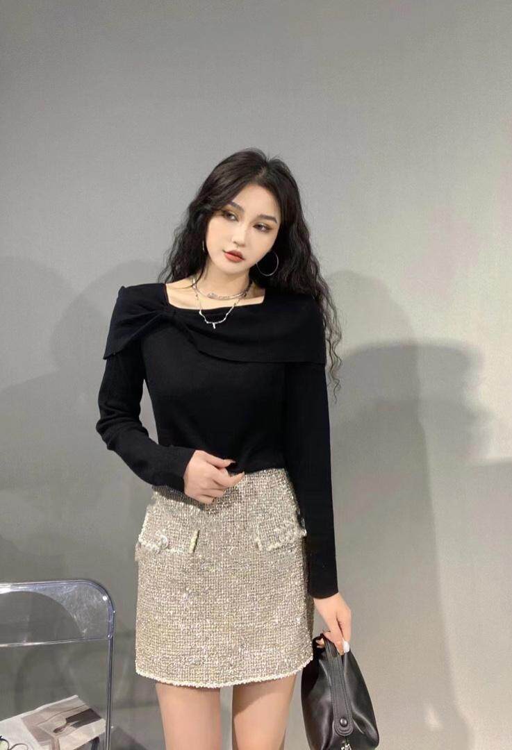 【现货】一字肩特色上衣，其它，色调轩