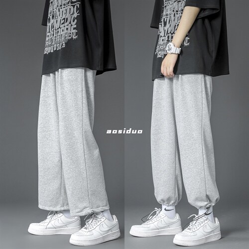 主推有大码(S-5XL）夏季薄款宽松休闲卫裤九分裤男A01特P25-限48，男装休闲裤，电商B377