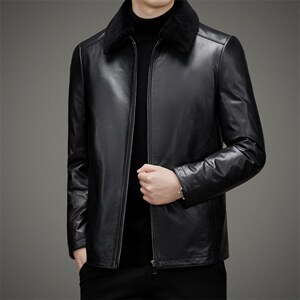 BAMJ-7736钱塘2020-2中年男士商务休闲简约冬季厚款夹克P600图片