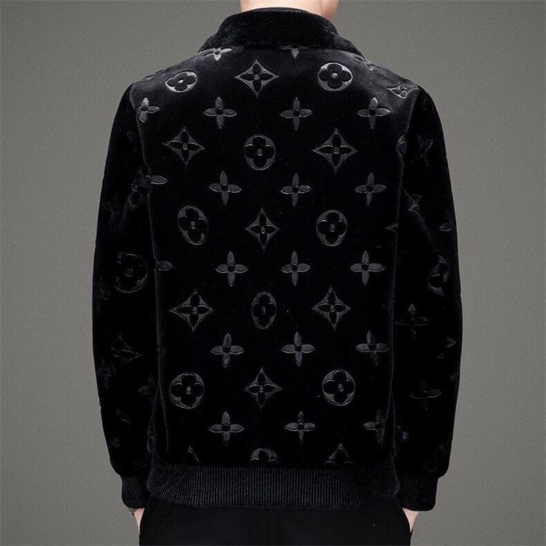 新款中青年男式翻领外套金貂绒保暖休闲夹克外套SNNJDR11801-P350,男装夹克,电商B212（原钱塘6029）