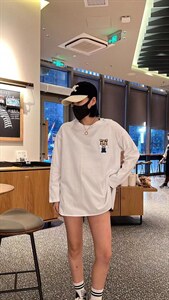 韩版休闲时尚百搭白T图片