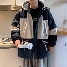 港风棉衣男宽松防风防水加厚冲锋衣棉衣外套MY8818-P98，男装棉衣，星座1204-3