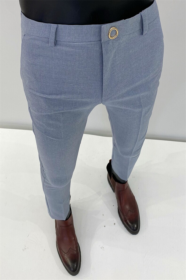 春季西裤男修身直筒高级感商务休闲裤男士裤长裤916九分9169—P60,男装西裤,电商B368
