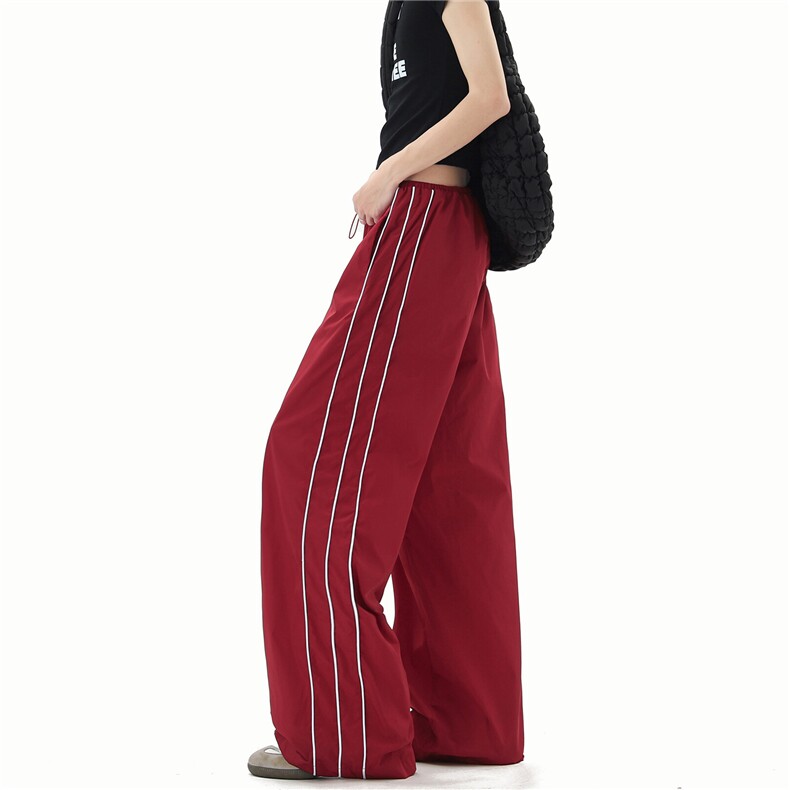 A165-K9009-P5578登山户外休闲裤速干冰丝伞兵裤三条杠运动裤，女装休闲裤，电商A165