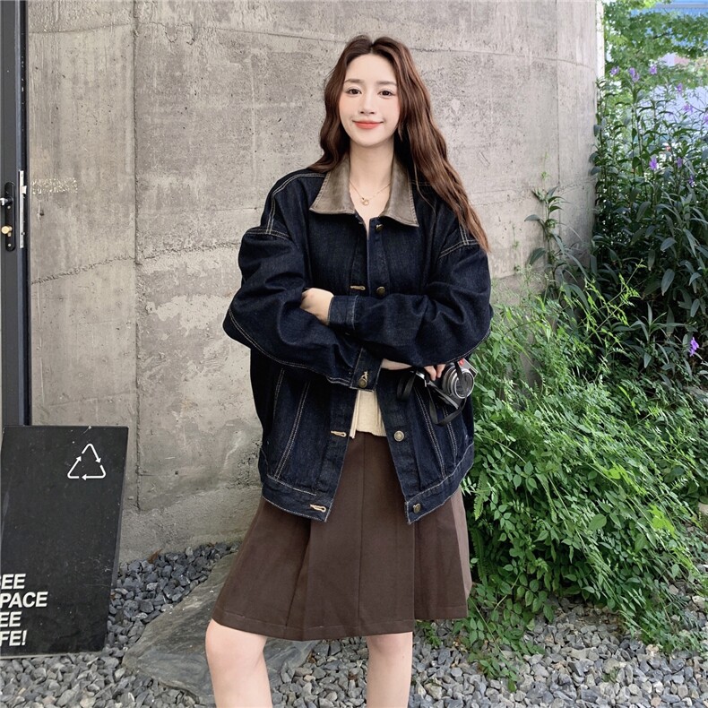 日系别致设计感牛仔短外套女2025秋季新款松弛风流行爆款夹克上衣,女装短外套,2C090