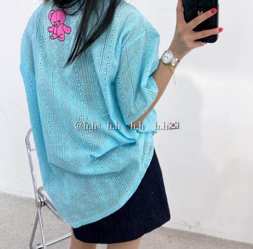 中长款镂空上衣，女装，hh