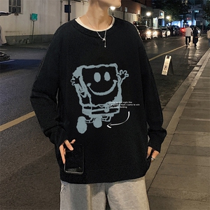 圆领毛衣男大码针织衫男毛线衣线衫 M67245-P45 加绒款-P65图片