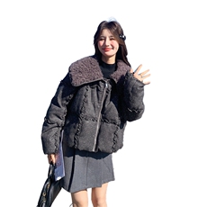 主推现货2026冬季新款烫钻呢料90%羽绒服2C022-9167-P310-K428，女装羽绒服，2C022