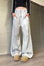 903-AK327-特P55【S-3XL】白色脏脏牛仔裤!3，男装牛仔裤，星座903