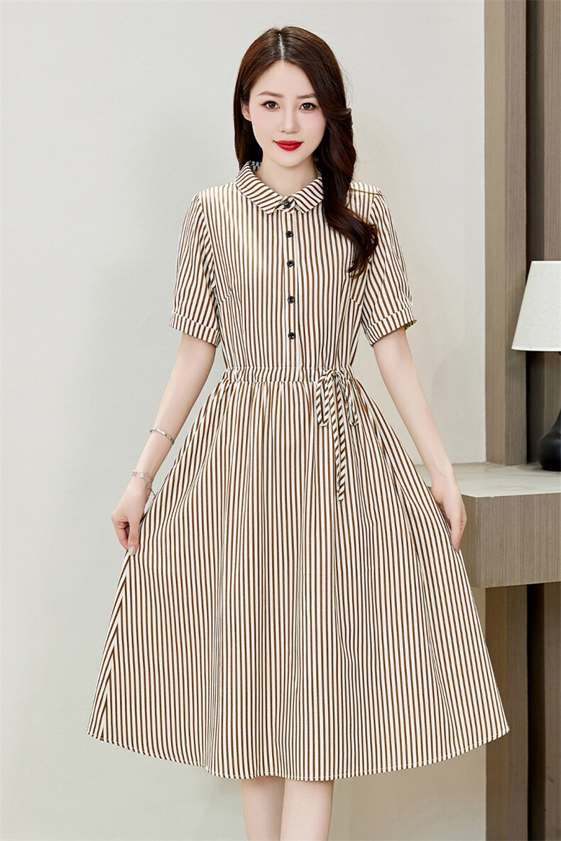 棉麻连衣裙夏季2024新款衣服大码女装超好看高端精致气质连身裙子,女装连衣裙,罗得堡