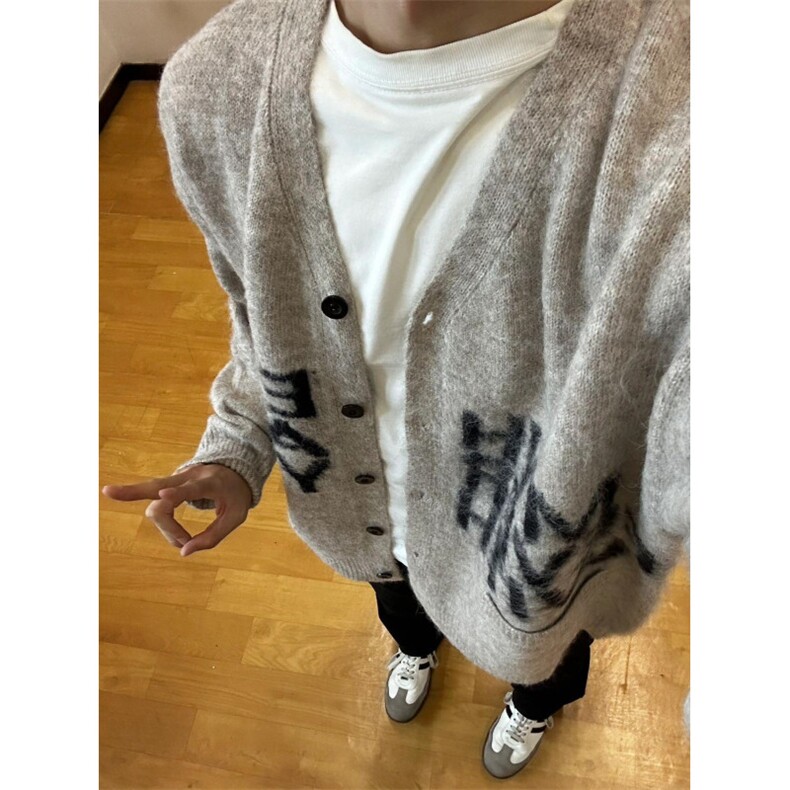 【有货】秋冬高级感慵懒风开衫毛衣男美式针织外套MY452CC-特P58,男装针织衫/毛衣,星座1007（原301D）