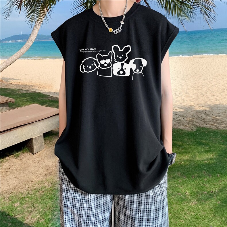 量大图低自动【有货】纯棉背心HD019-1-BX2542-P20图片