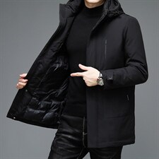 B-N2197冬季男士棉服外套男装可脱卸帽修身加棉保暖潮流P115，男装棉衣，电商B360