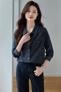 时尚百搭宽松牛仔外套女韩版显瘦长袖上衣春季新款潮流女装图片