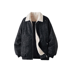 PY5552-P85特冬季PU皮棉服兔毛加绒加厚保暖棉衣，男装棉衣，电商D232