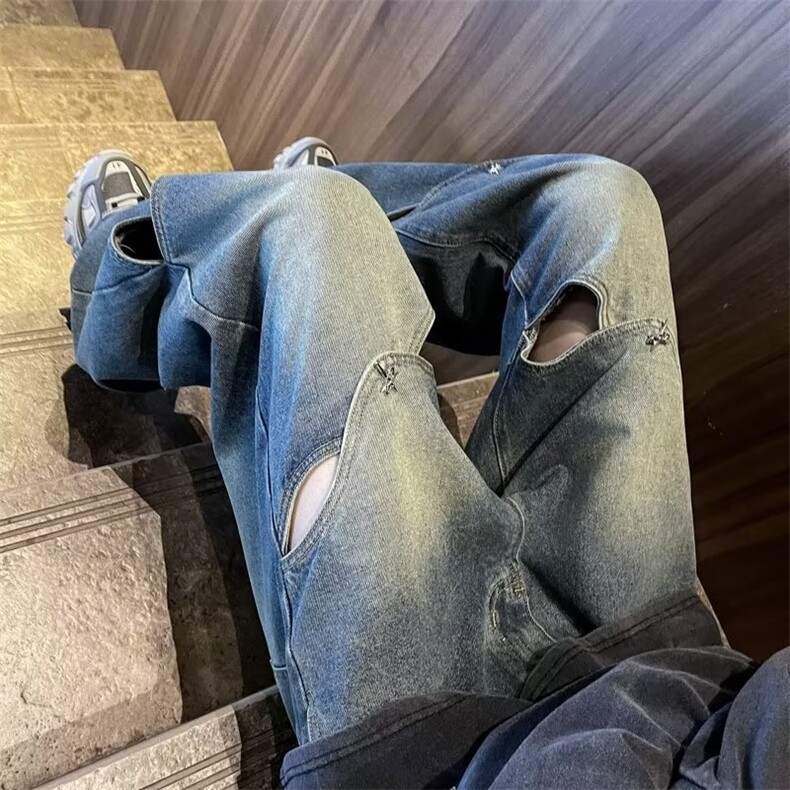 美式牛仔裤男款秋季长裤潮H904P50,男装牛仔裤,星座1116-2