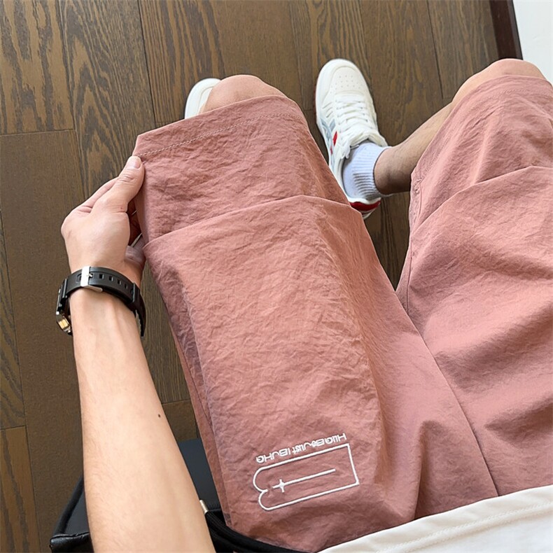 ！2026夏季新款男士宽松刺绣短裤情侣百搭五分裤DK313特P30，男装牛仔裤，电商B220