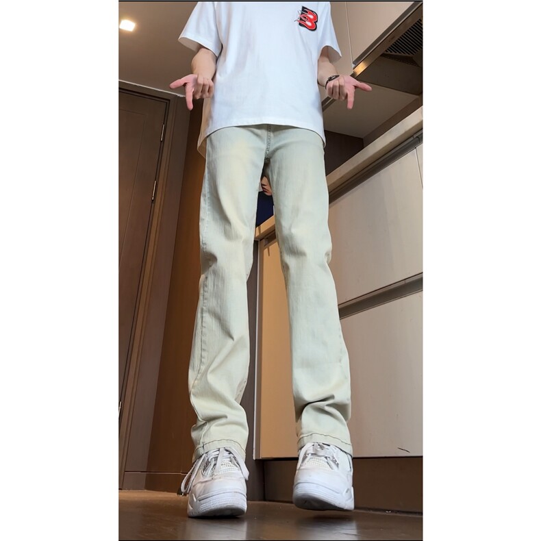 ins潮流男生水洗牛仔裤高街修身小脚裤B315-K23252-P50控68,男装牛仔裤,电商B315