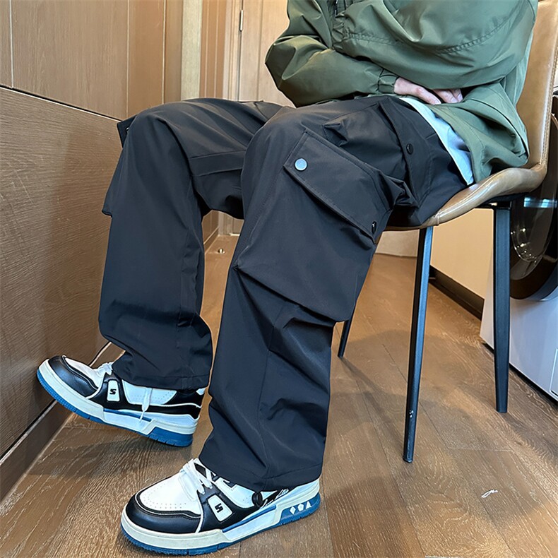 春季现货休闲裤男束脚工装冲锋裤DSA157-1-K9867-特P45图片