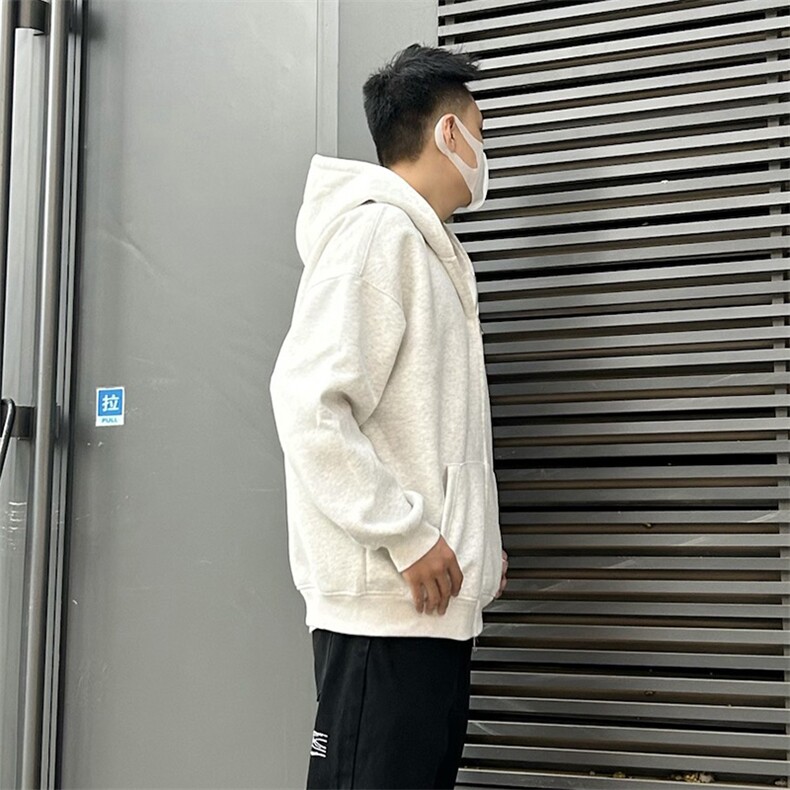 抖音得物品质二开26春装美式高街双头双拉链卫衣开衫外套W74,女装短外套,电商A486
