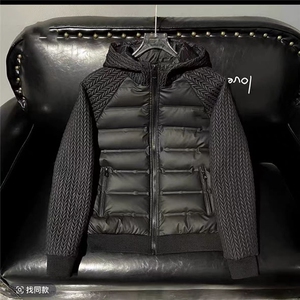 (网图)麦穗拼接羽绒服保暖连帽时尚百搭拼接羽绒服313B-2566-P140